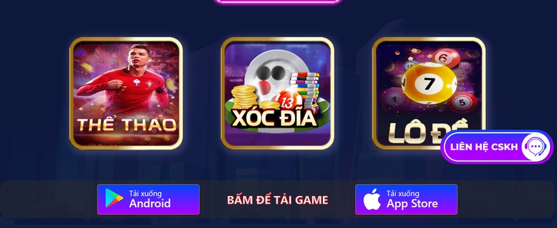 Tải app của cổng game về thiết bị để trải nghiệm mọi nơi dễ dàng