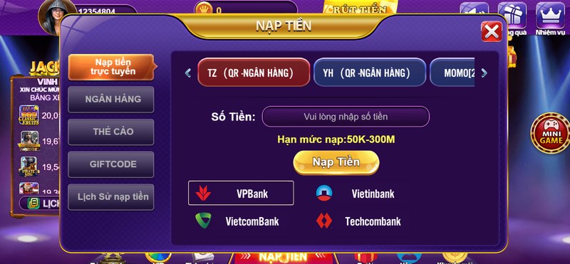 Chia sẻ các bước nạp rút tiền siêu tiện lợi tại 68 Game Bài