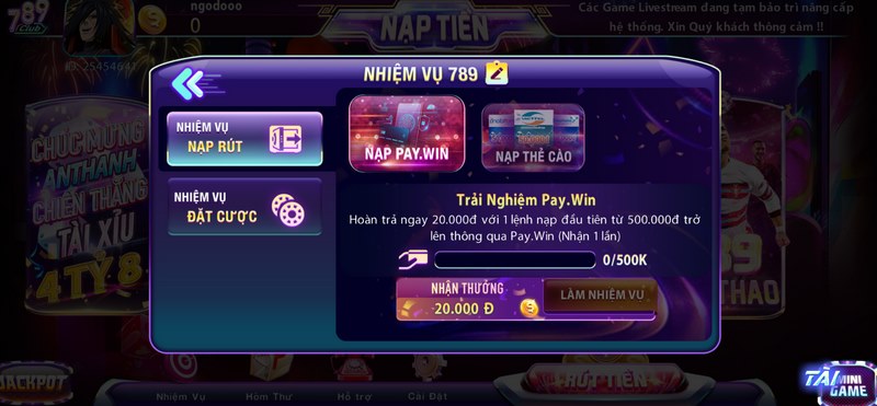 Những khuyến mãi sân chơi 789 đưa ra luôn tạo được điểm nhấn và hấp dẫn