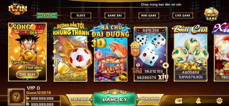 Cổng trò chơi cung cấp đủ thể loại hấp dẫn để thu hút người tham gia