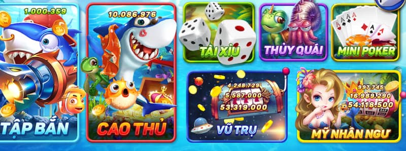 Phòng chơi bắn cá mỹ nhân ngư và phòng cao thủ là nơi để bạn nhận thưởng lớn