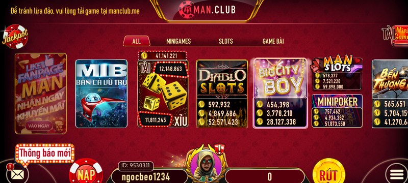 Man Club là địa chỉ hấp dẫn được đông đảo dân chơi yêu thích