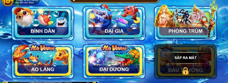 Nhiều phòng chơi hấp dẫn đang được cung cấp ở cổng game 
