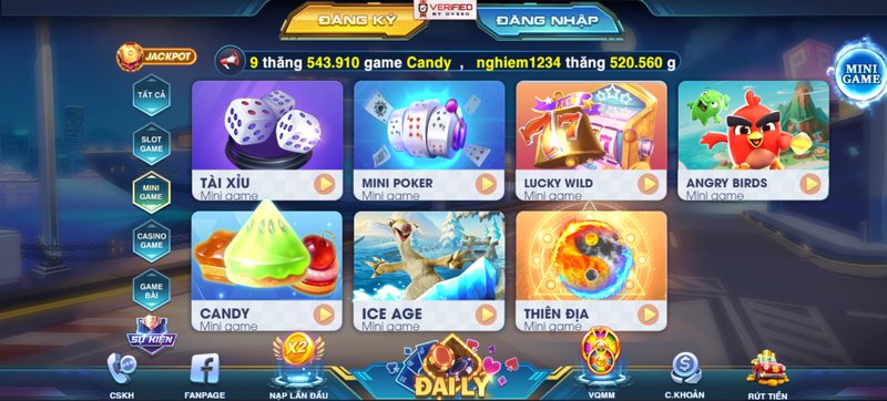 Mini game luôn được cập nhập phiên bản trò chơi mới nhất