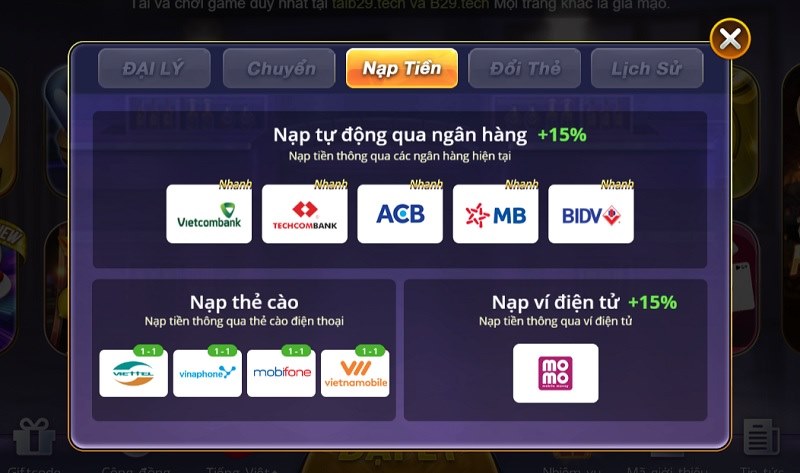 Hướng dẫn chi tiết cách thực hiện nạp - rút tiền ở cổng chơi