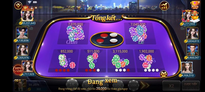 Chơi xóc đĩa 68 Game Bài theo công thức cược cách ván