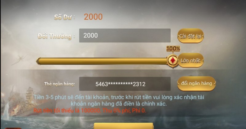 Thanh toán ở cổng game thực hiện qua nhiều phương thức và đều rất nhanh 