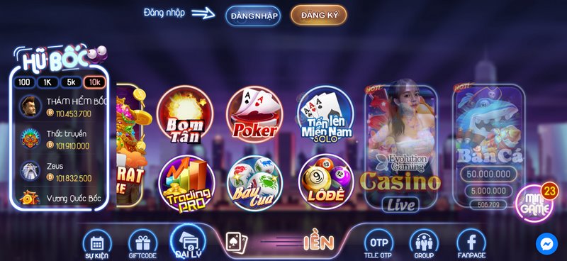 Nhiều game bài đặc sắc đang được sân chơi cung cấp 