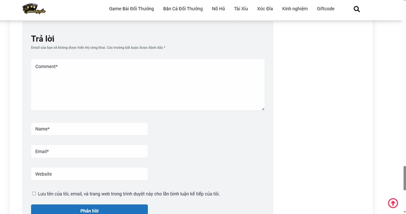 Mọi bình luận hay địa chỉ IP đều được thu thập khi truy cập