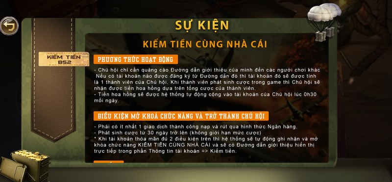 Đa dạng phần quà ấn tượng đang được sân chơi B52 cung cấp