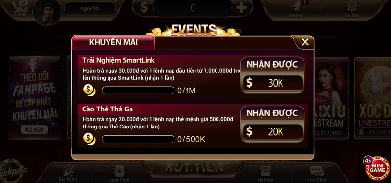 Những ưu đãi đặc biệt được cổng trò chơi V8 cung cấp