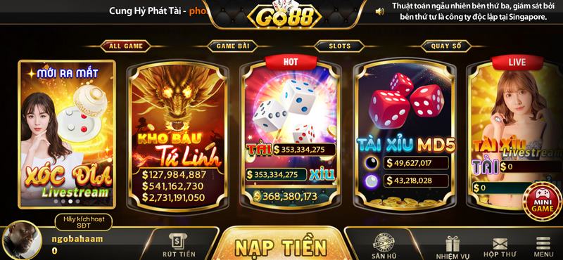 Những thông tin cơ bản về cổng game đổi thưởng chất lượng Go88