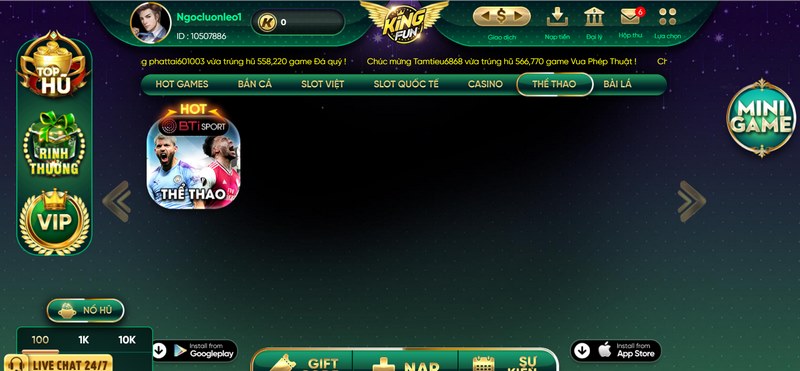 Chơi dự đoán thể thao tại sảnh BTI rất đặc sắc