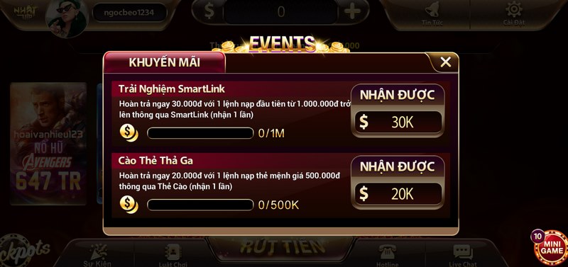 Đa dạng các khuyến mãi đặc biệt hấp dẫn đang được sân chơi cung cấp 