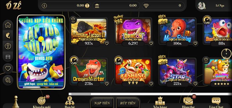 Game bắn cá cuốn hút với đa dạng trò chơi ấn tượng 