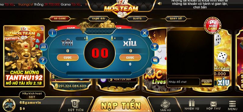 Chơi tài xỉu MD5 bằng cách đọc bảng vị đòi hỏi nhiều kỹ năng