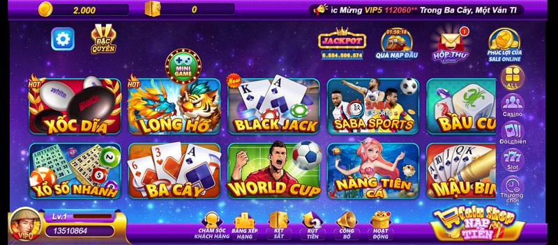 Rất nhiều siêu phẩm quay hũ có tỷ lệ ăn cược cao tại cổng game