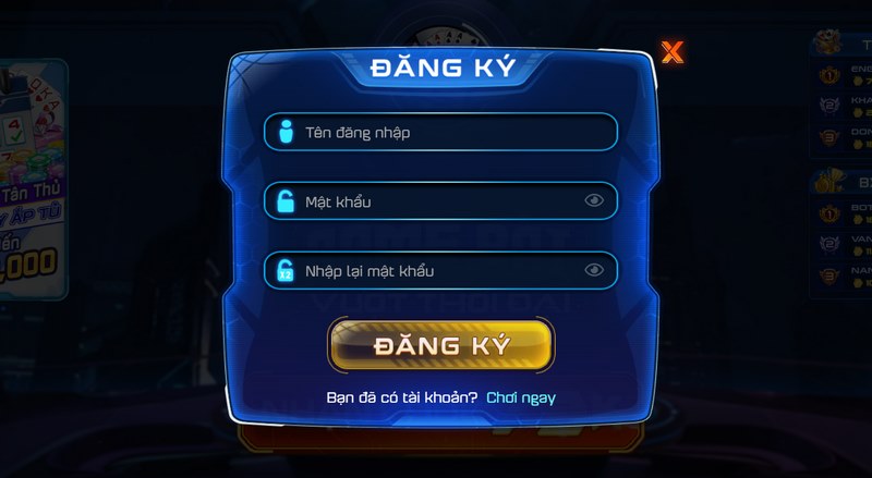 Cách đăng ký tài khoản tại sân chơi dễ dàng, thời gian thực hiện nhanh chóng