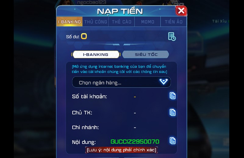 Hướng dẫn cách nạp và rút tiền cho tất cả anh em game thủ