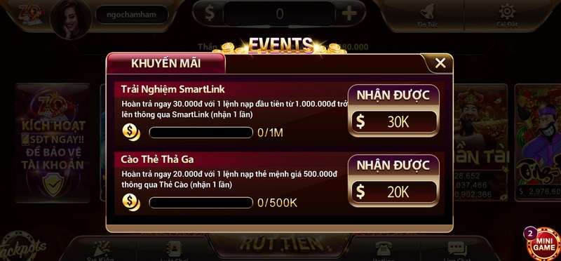 Đa dạng các chương trình khuyến mãi siêu hấp dẫn tại sân chơi 