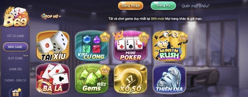 Mini game là những trò chơi đổi thưởng có tỷ lệ trả thưởng rất hấp dẫn