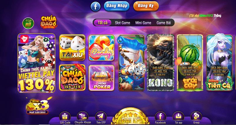 Sảnh chơi slots game mang đến nhiều trò chơi hot nhất thị trường