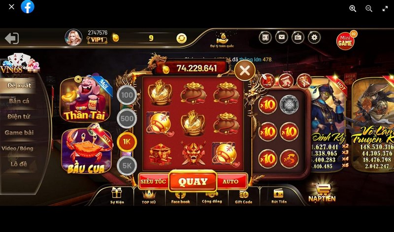 Game slot tạo ra không gian giải trí ấn tượng nhiều game hot