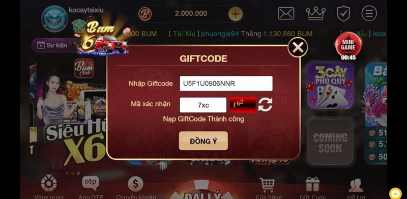 Các lưu ý cần nhớ khi nhận giftcode Bum Club