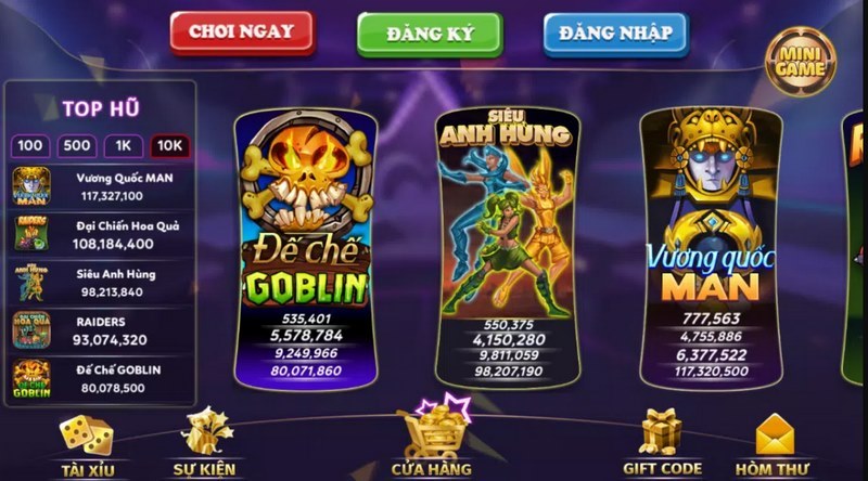 Slots quay hũ giúp bạn không bị buồn chán khi có nhiều game đa dạng