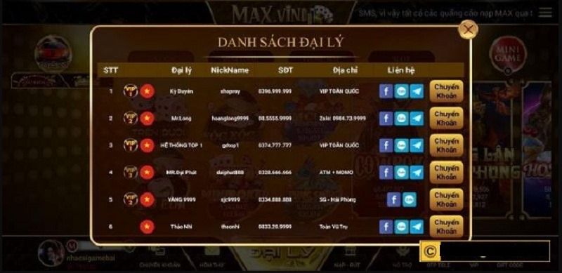 Đăng ký đại lý tại cổng game nhận hoa hồng liên tục hàng tháng