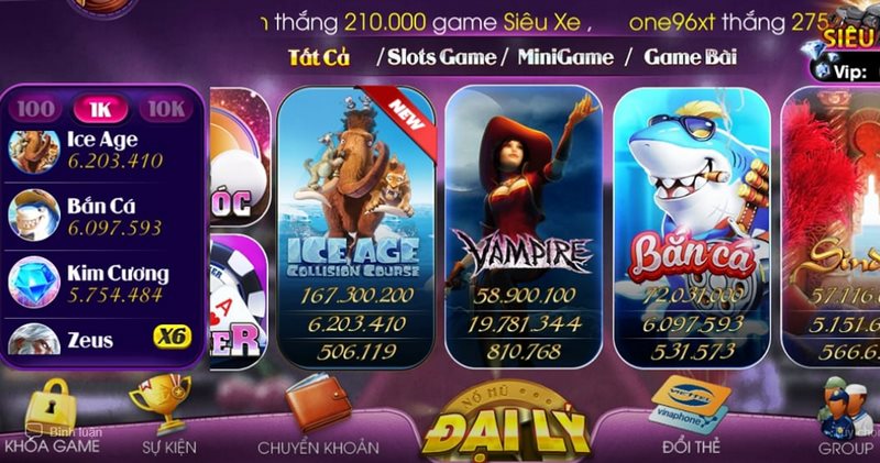 Sảnh quay hũ đổi thưởng được đánh giá cao về chất lượng game