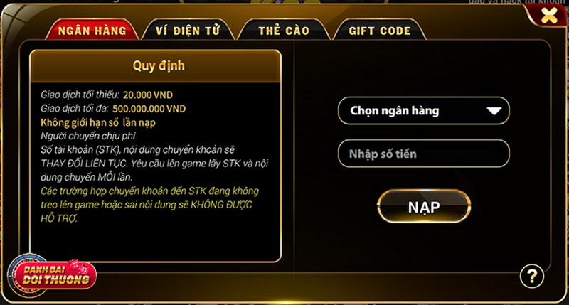 Hội viên có thể lựa chọn đa dạng hình thức giao dịch khác nhau