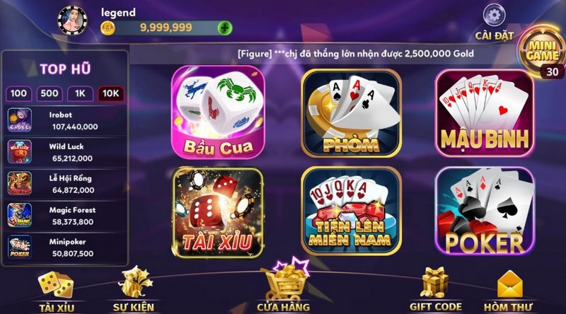 Game bài hấp dẫn mang đến nhiều trò chơi có tính cạnh tranh cao
